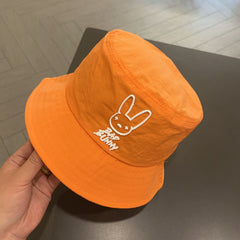 Kids Sunshade Bucket Hat Rabbit Print Double Sided