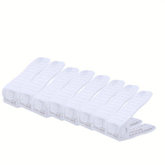 8pcs Pink Adjustable Shoe Racks Household Storage Organizer