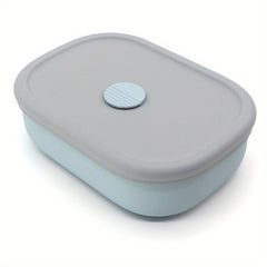 BPA Silicone Lunch Box 4 Compartments Reusable Bento Box Kids Adults