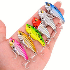 Metal Vibration Sequin Fishing Lure 9PCS Set
