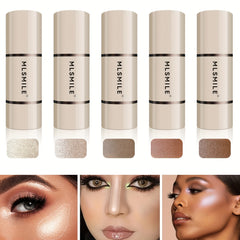5-Color Highlighter Stick Waterproof Sweatproof Brighten Natural Look