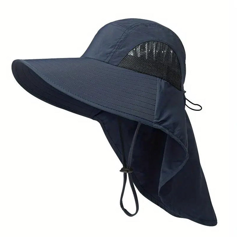 Outdoor Bucket Hat with Neck Flap Quick Dry Sun Hat