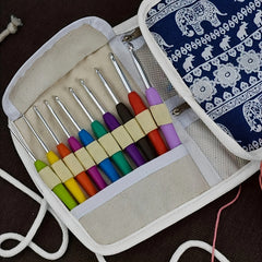 Crochet Storage Bag Empty Crochet Storage Box Roll Up Crochet Box