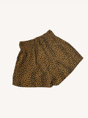 Leopard Print High Waist Shorts Casual Loose Wide Leg Shorts Women's Clothing
