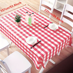 Red Gingham Tablecloth Wedding Tea Party Birthday Picnic BBQ Christmas Plaid