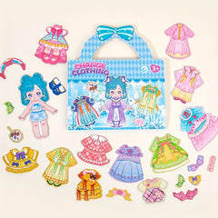 5D Fantasy DIY Paper Dress Up Sticker Book for Family Fun