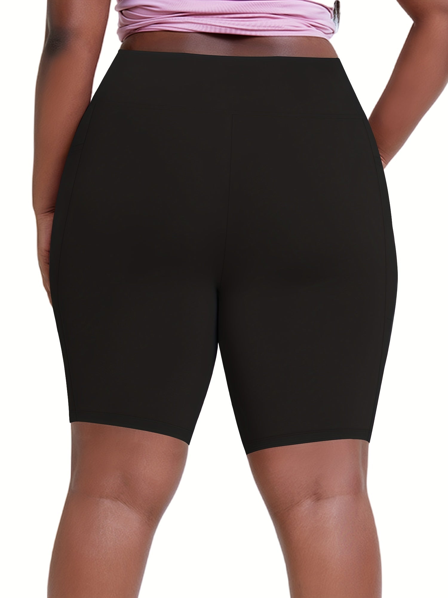 3-Pack Women's Plus Size Sporty Shorts Set High Rise Biker Shorts