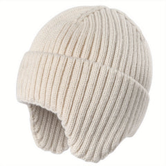 Sport Windproof Knit Beanie Hat With Fleece Lined For Kids