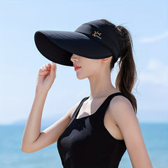 Wide Brim Sun Visor Hat UV Protection Sun Hats Women Beach Hats