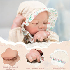 18" Reborn Baby Doll Soft Body Realistic Newborn Baby Doll Gift