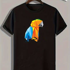 Parrot Pattern Print Men's Sports T-shirt - Fitness Clothing
