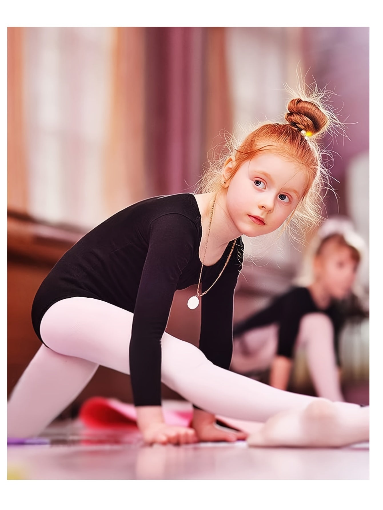 Long Sleeve Ballet Leotard Girls Gymnastic Leotard Toddler Kids Outfit