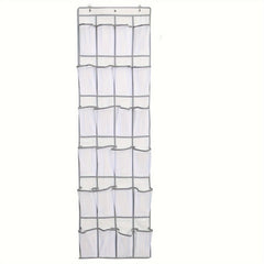 Shoe Hanging Bag Over The Door Shoe Storage Rack With 24 Grids