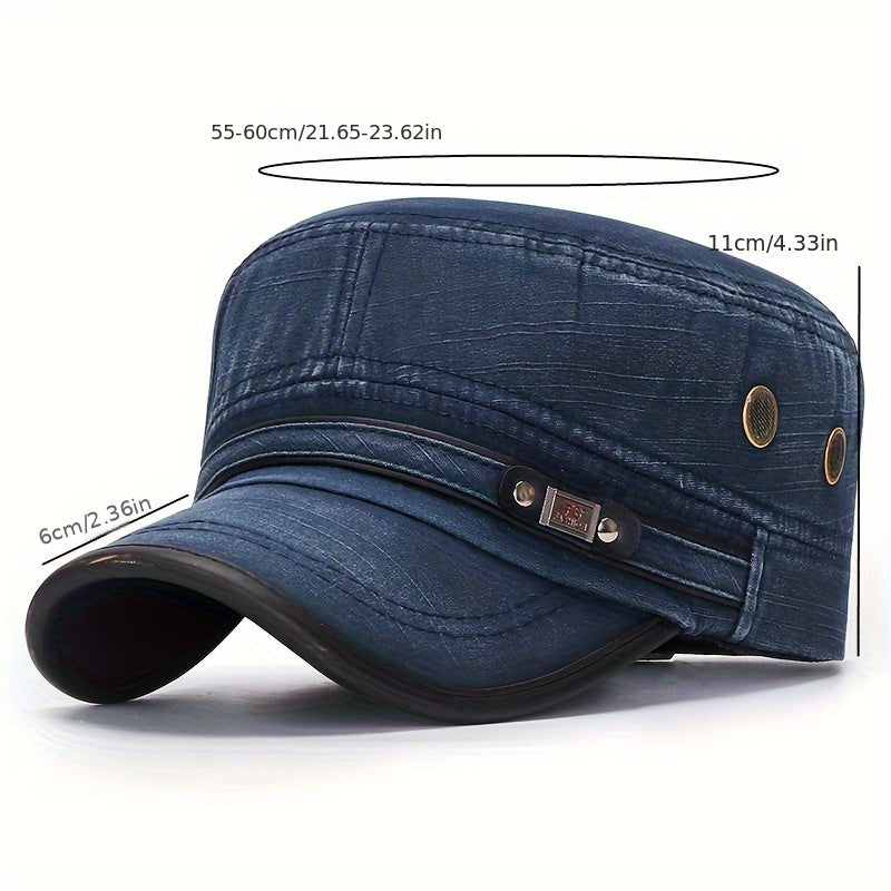 Men's Distressed Cotton Cap Outdoor Sun Hat