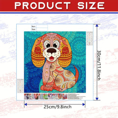 Dog Diamond Painting Kit for Beginners - DIY 5D Diamond Art