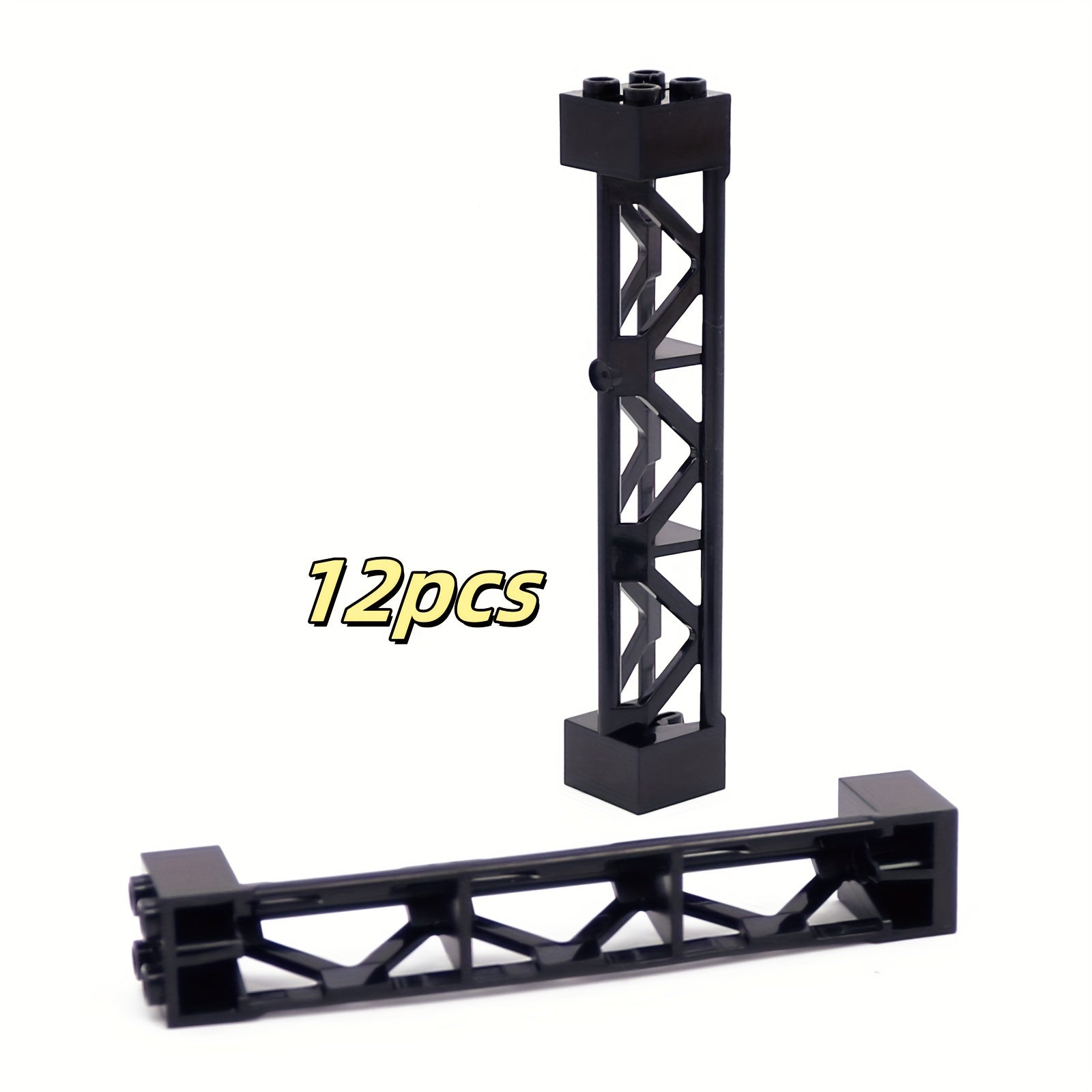 12pcs Mixed ABS Support Column Brackets for DIY Building Blocks