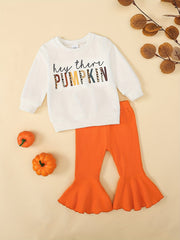 Newborn Baby Girls Halloween Pumpkin Pie Outfit