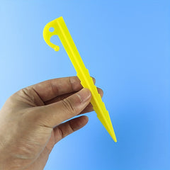 10pcs Plastic Tent Pegs Nails Outdoor Camping Stakes Windproof Beach Mat