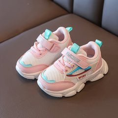 Girl's Mesh Breathable Sneakers Non Slip Soft Sole Shoes