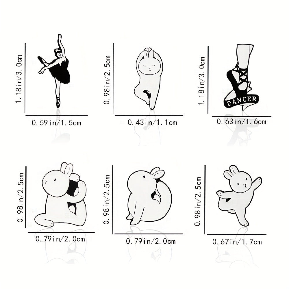 Bunny Ballet Dancer Pin for Girls