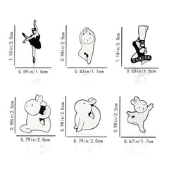 Bunny Ballet Dancer Pin for Girls