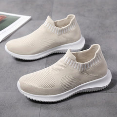 Breathable Lightweight Woven Shoes Soft Sole Shock Absorption Sock Shoes