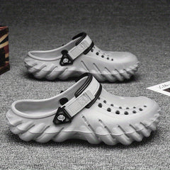 Men's Quick Drying Non Slip Slippers Solid Slip On PVC
