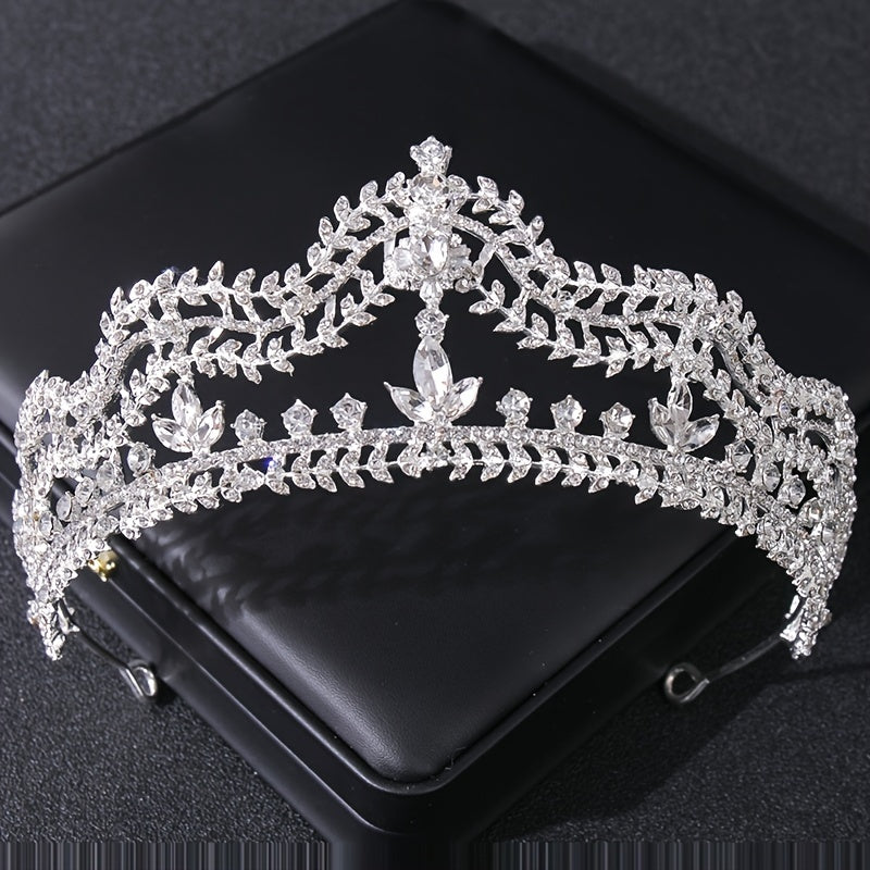 Baroque Queen Crystal Crown Bridal Tiaras And Crowns For Women