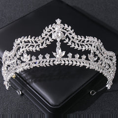 Baroque Queen Crystal Crown Bridal Tiaras And Crowns For Women