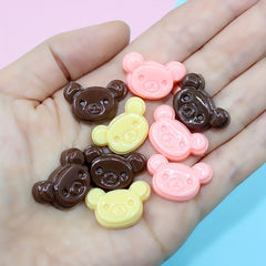 Resin Bear Chocolate Headwear Accessories DIY Materials