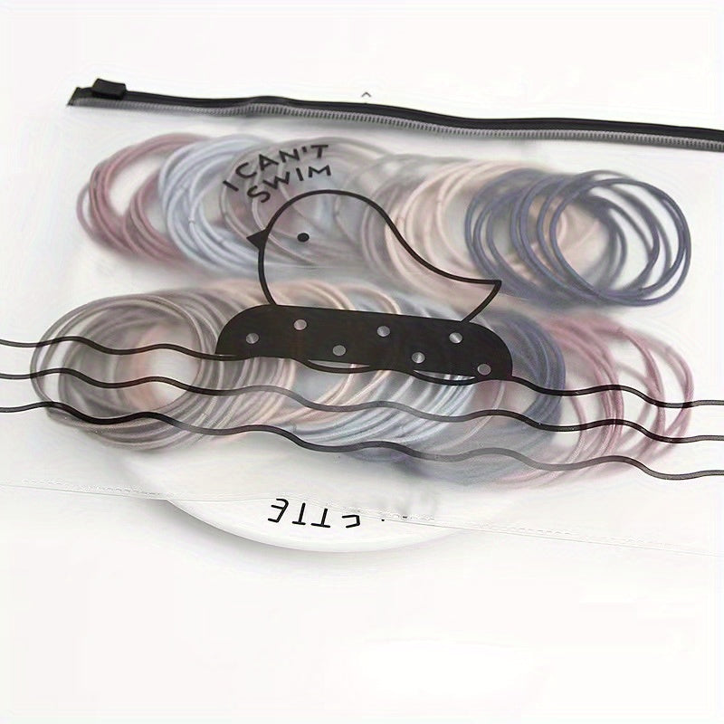 100pcs Girls Hair Tie Stretch Rubber Bands Hair Rope Hair Bands Hair Accessories