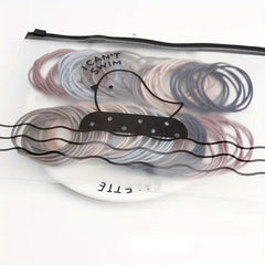100pcs Girls Hair Tie Stretch Rubber Bands Hair Rope Hair Bands Hair Accessories