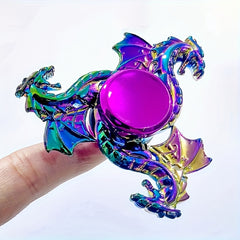 Rainbow Dragon Fidget Spinner Metal Relax Toy Vibrant Changing Grip for Focus