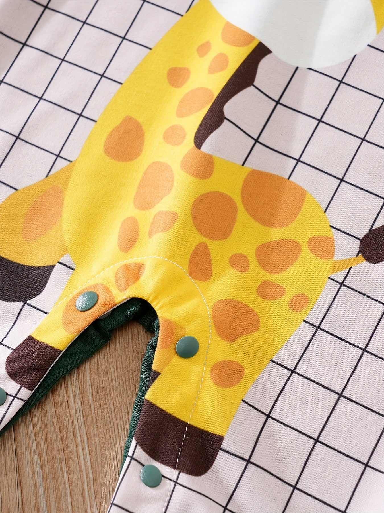 Giraffe Pattern Baby Overalls Spring Autumn Jumpsuit