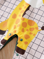 Giraffe Pattern Baby Overalls Spring Autumn Jumpsuit