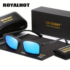 RoyalHot Polarized Sunglasses TR90 Metal Frame Sport Eyewear