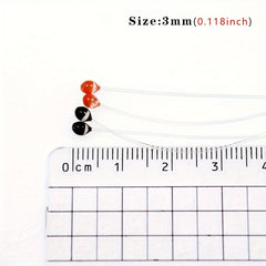 20pcs DIY Bionic Eye Fly Hook Binding Materials 2mm 3mm Fly Fishing Tying