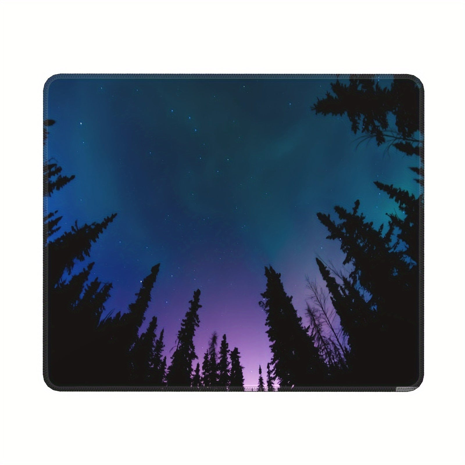 Night Sky Pattern Mouse Pad Non-Slip Thick Rubber Base Gaming Laptops Home