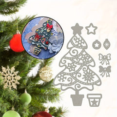 1pc Christmas Tree Metal Cutting Die for Scrapbooking Card Making Stencil
