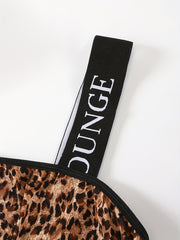 Sexy Bra Women's Plus Leopard Longline Bralette