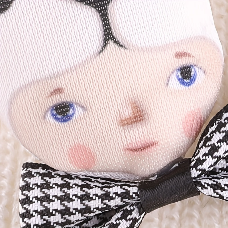 4pcs Panda Doll Head Patches Girls Hat DIY Sew Hand