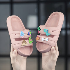 Kids' Cartoon Slippers Non Slip Lightweight Open Toe for Indoor Outdoor