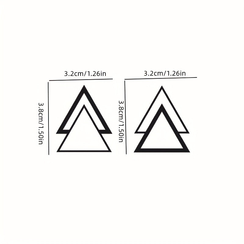 Triangle Couple Sisters Waterproof Tattoo Sticker