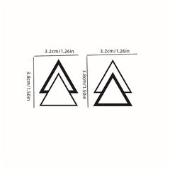 Triangle Couple Sisters Waterproof Tattoo Sticker