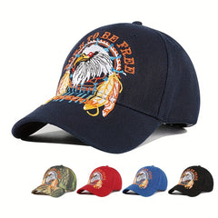 Embroidered Eagle Truck Hat Adjustable Sun Protection Baseball Cap