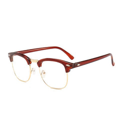 Square Clear Lens Light Blocking Glasses Anti Eyestrain for Women Men