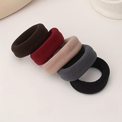 5pcs Colorful Hair Ties Hair Bands Set For Girls