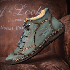 Men's High Top Lace Up Boots Casual Walking Shoes