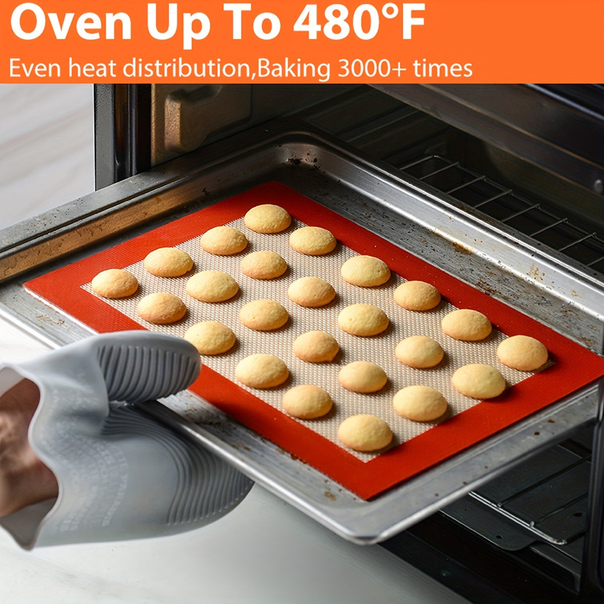 2pcs Silicone Baking Mats 39 88cmx29 Reusable Non Stick Oven Liner