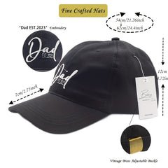 Embroidered Letter Cotton Soft Hat Solid Baseball Cap Fathers Gift